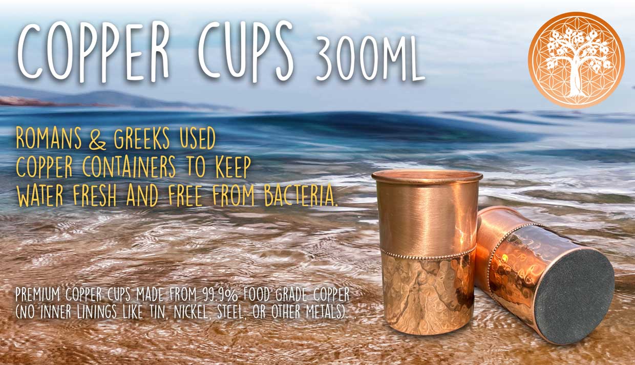 Copper Cup - 300ml | 99.9% Pure Food Grade Copper Cups