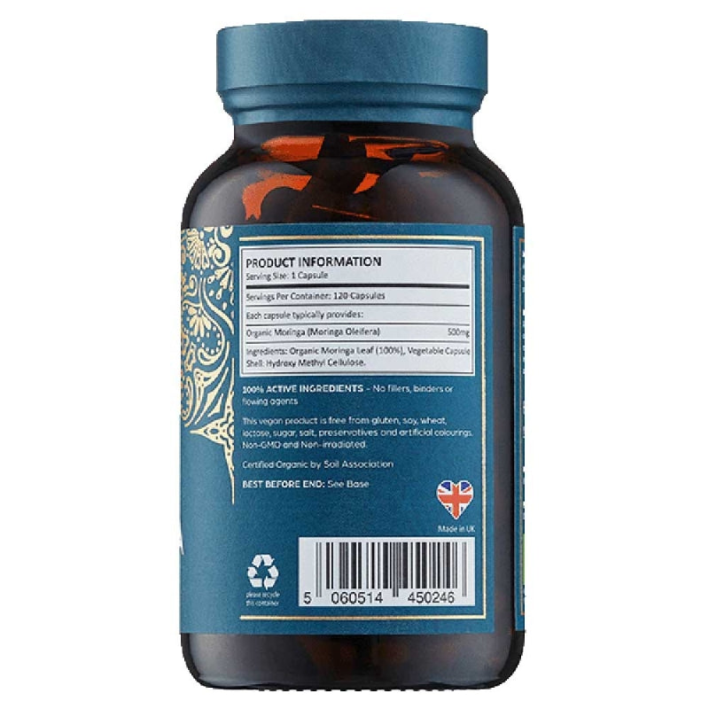 Moringa - 120 organic capsules