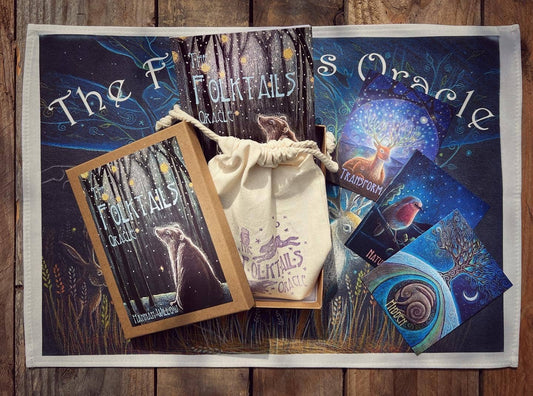 The Folktails Oracle deck, set of 36 cards and handmade book product image from The Herbary