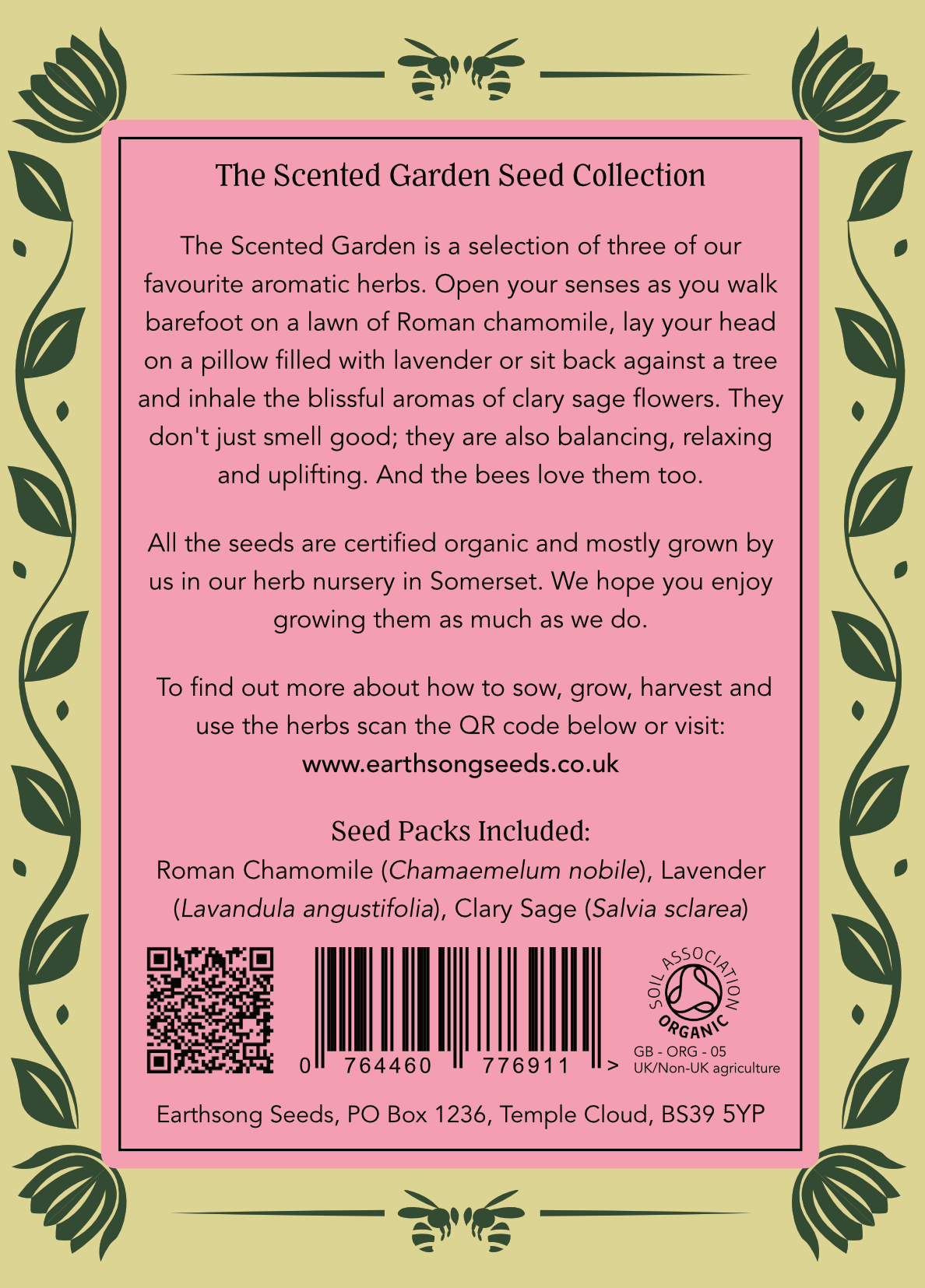 The Scented Garden - Organic Herb Seeds