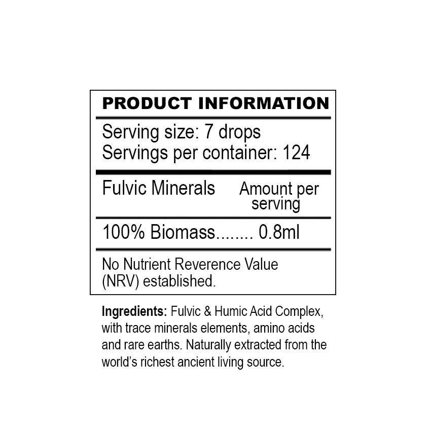 Fulvic Acid Minerals - 50ml 