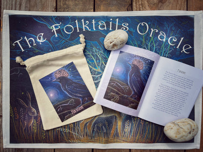 The Folktails Oracle deck, set of 36 cards and handmade book