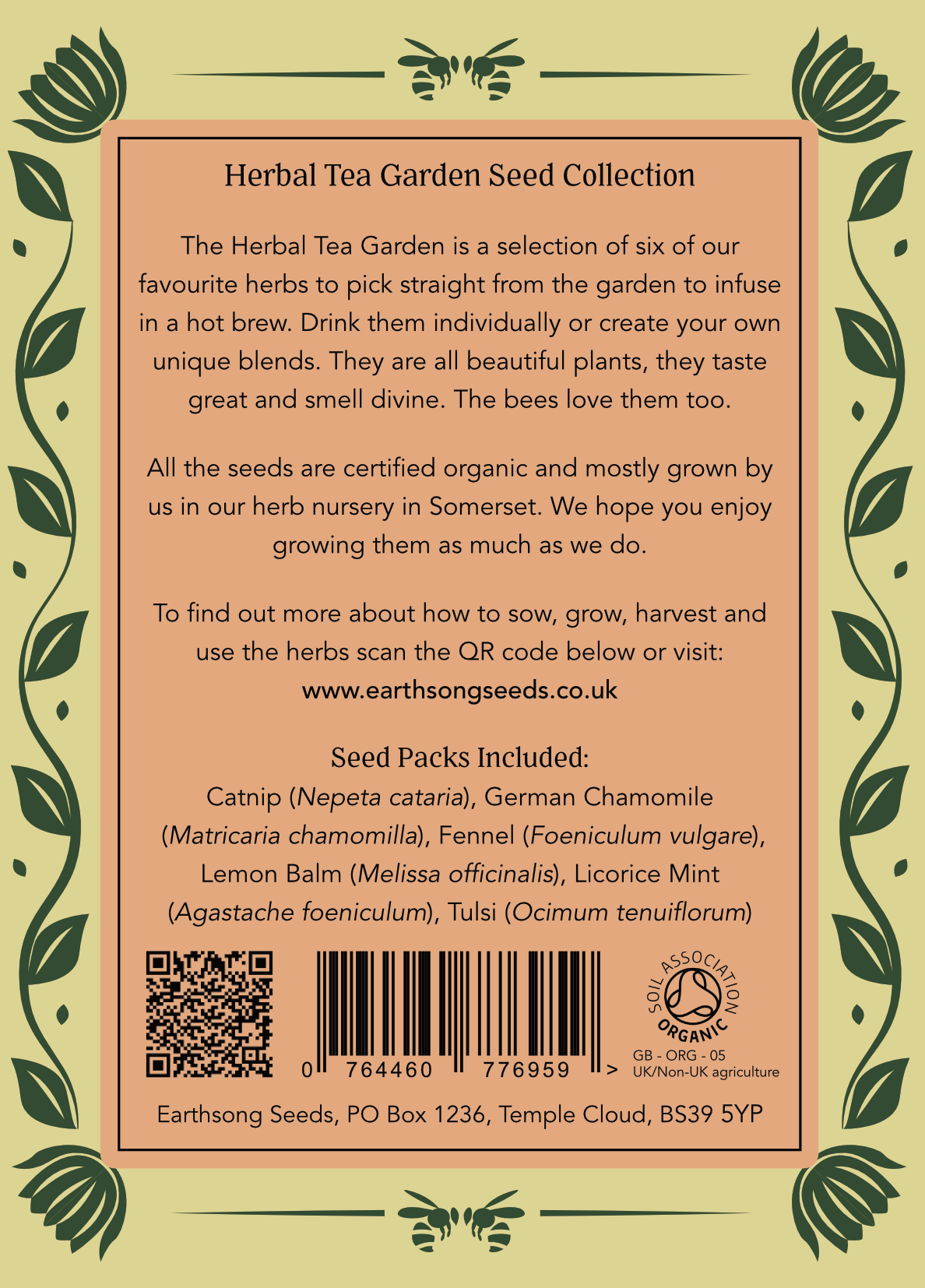 Herbal Tea Garden - Organic Herb Seeds