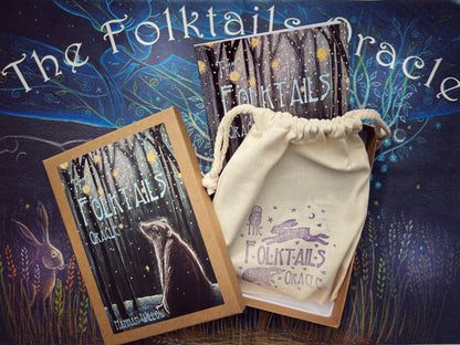 The Folktails Oracle deck, set of 36 cards and handmade book