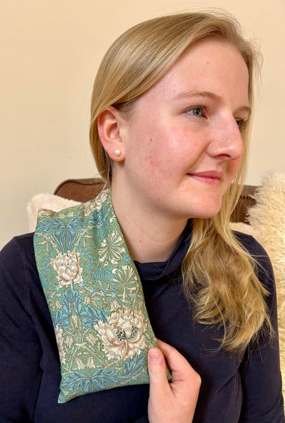 William Morris Honeysuckle Seaspray Cotton Wheat Bag