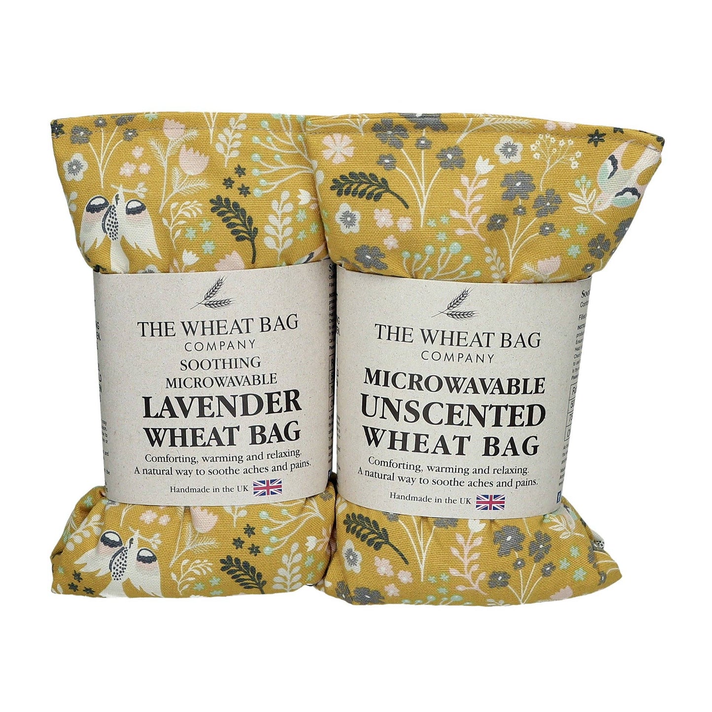 Garden Fern, Ochre Cotton Wheat Bag