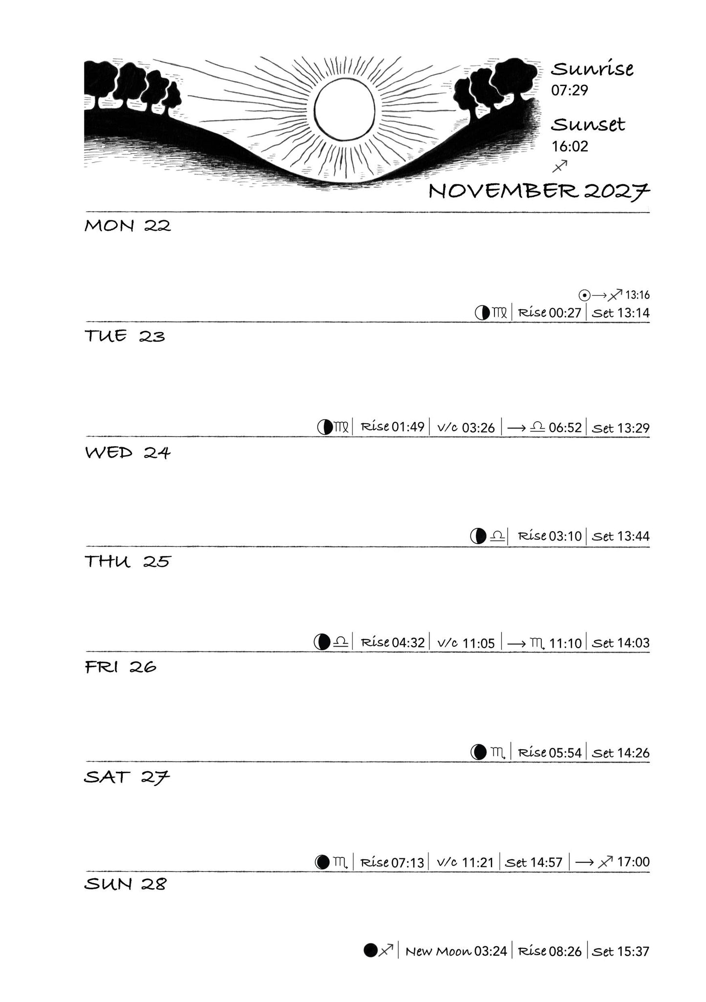 Earth Pathways 2027 Diary
