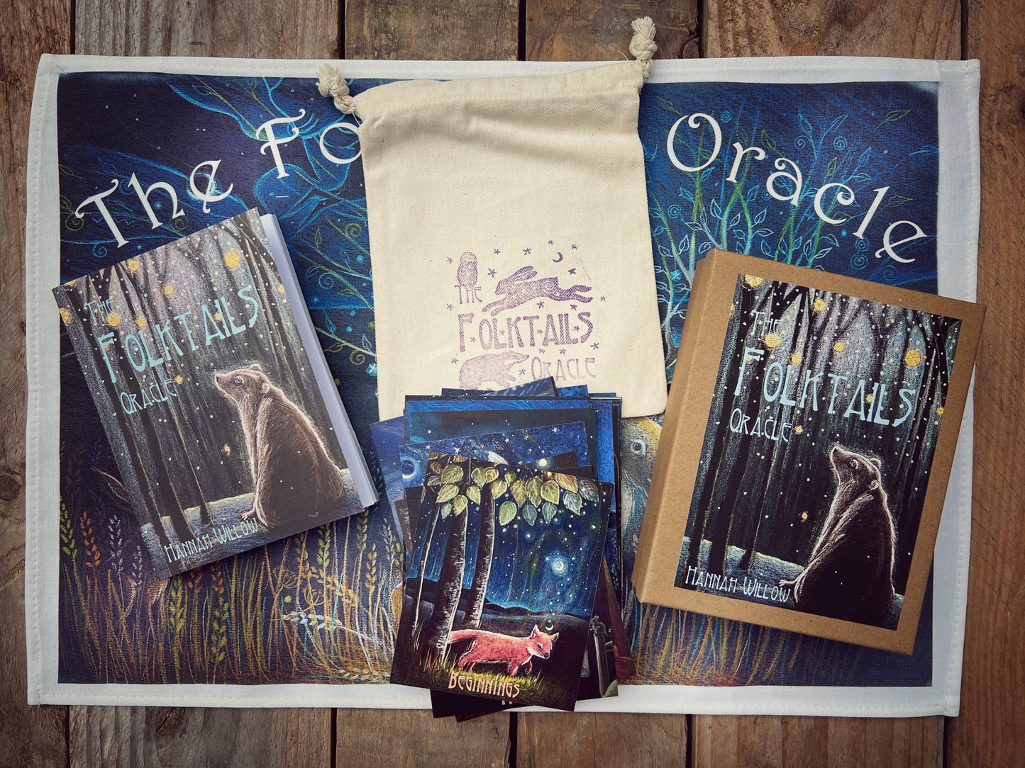 The Folktails Oracle deck, set of 36 cards and handmade book