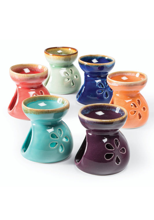 Ceramic Oil Burner - Flower Design