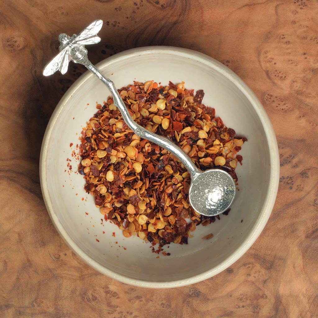 Bee Tiny Spice Or Salt Pewter Spoon