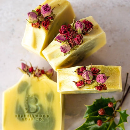 Festive: Frankincense & Myrrh Handmade Soap - The Herbary