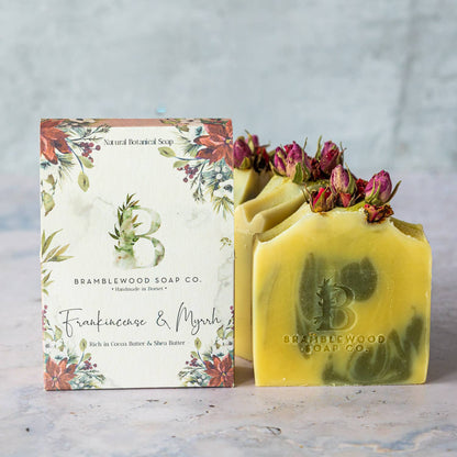 Festive: Frankincense & Myrrh Handmade Soap - The Herbary