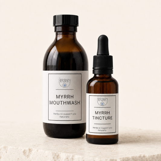 Fresh Mouth Care Set with Myrrh Mouthwash and Myrrh Tincture