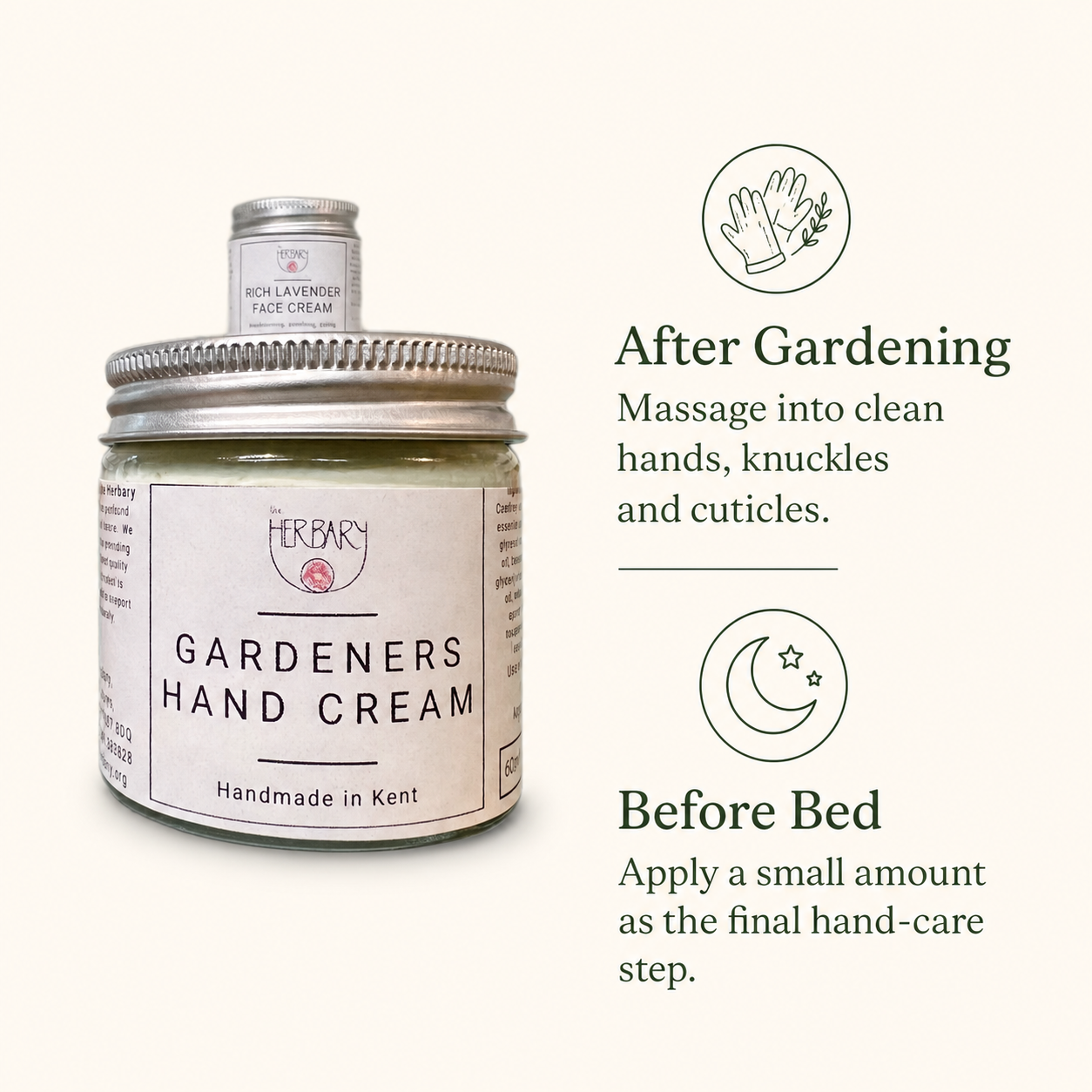 Gardeners Hand Cream — directions and ritual graphic