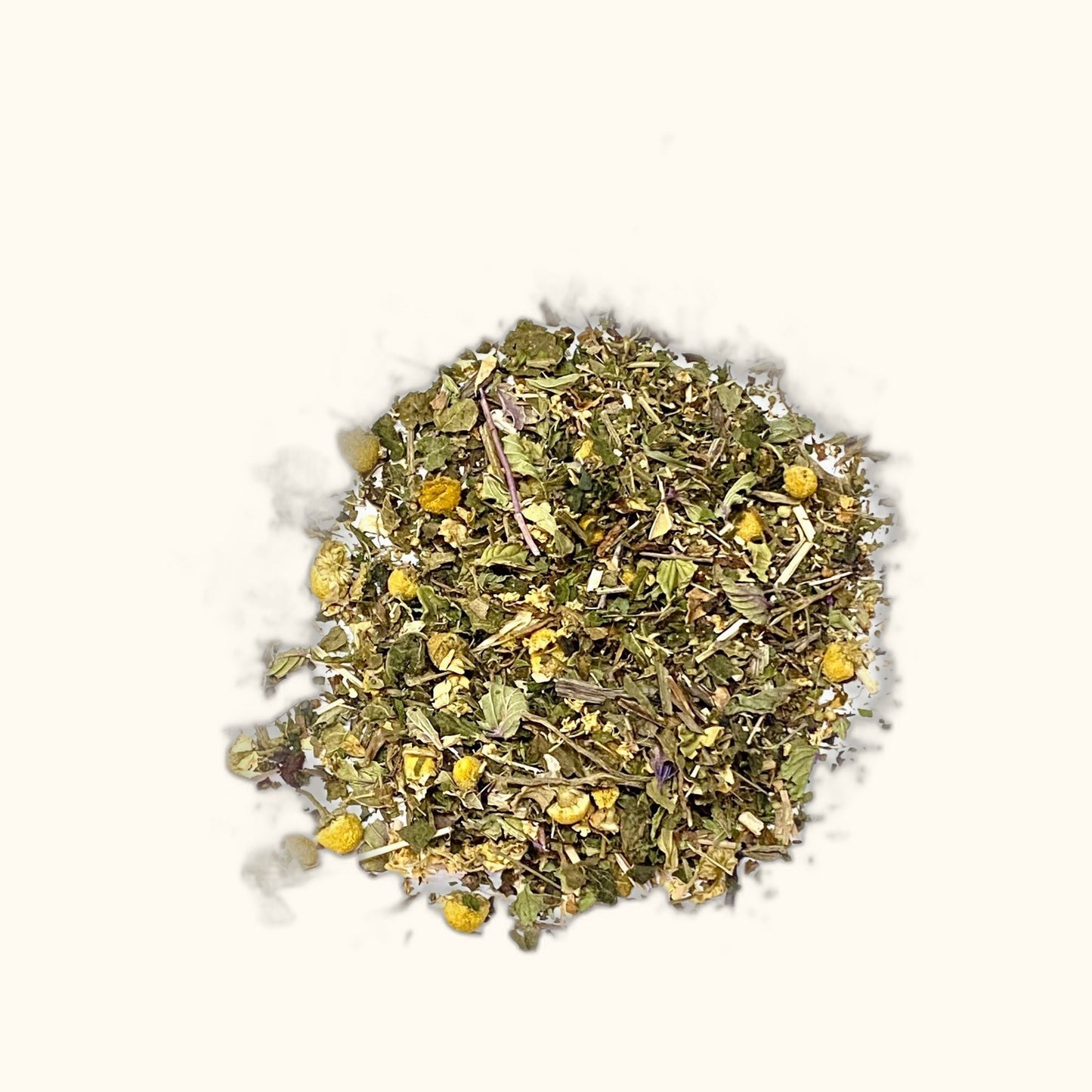 Hayfever Tea on clear cream background