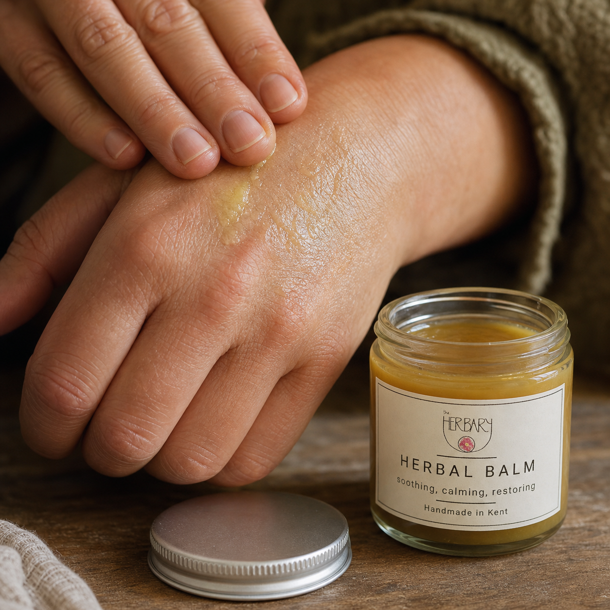 Herbal Healing Balm with Calendula, Comfrey & St John's Wort — realistic use and application