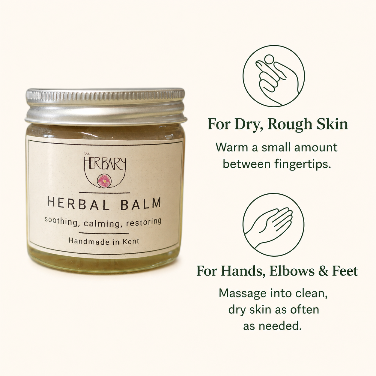 Herbal Healing Balm with Calendula, Comfrey & St John's Wort — directions and ritual graphic