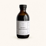 Myrrh Mouthwash — clean product shot on warm cream