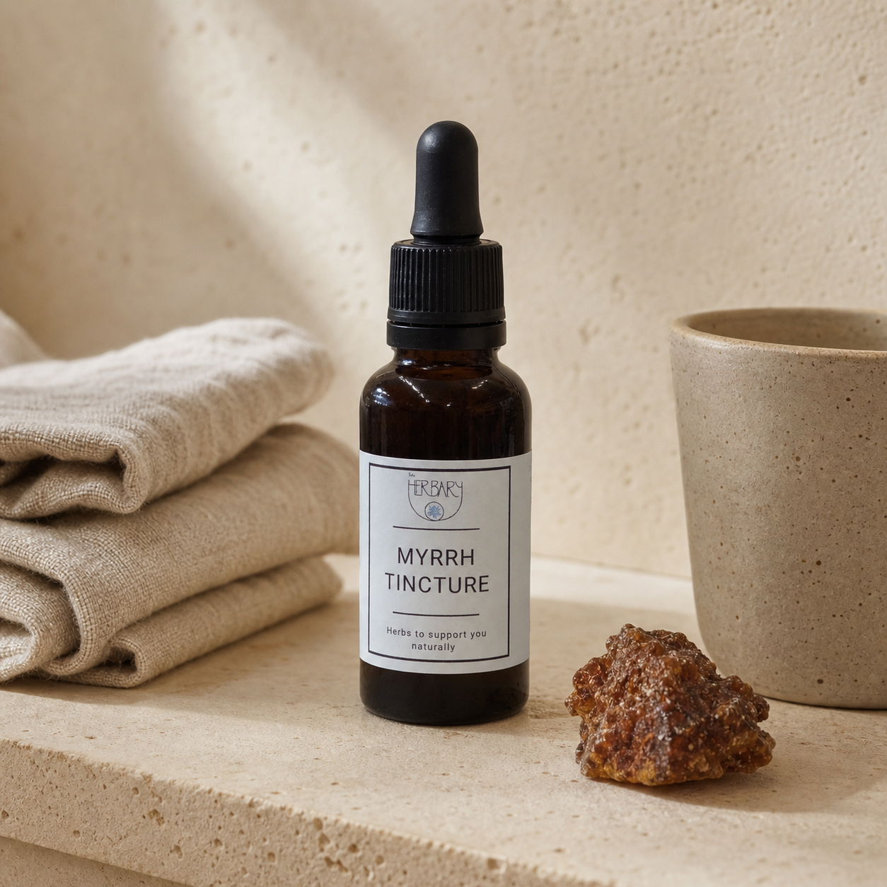 Myrrh Tincture — premium lifestyle scene
