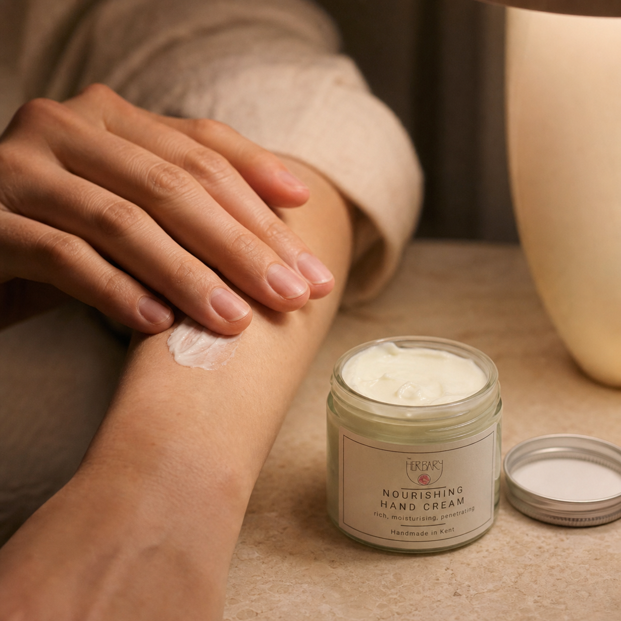 Nourish Hand Cream — realistic use and application