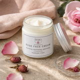Rose Face Cream with rose petals and rosehip botanicals