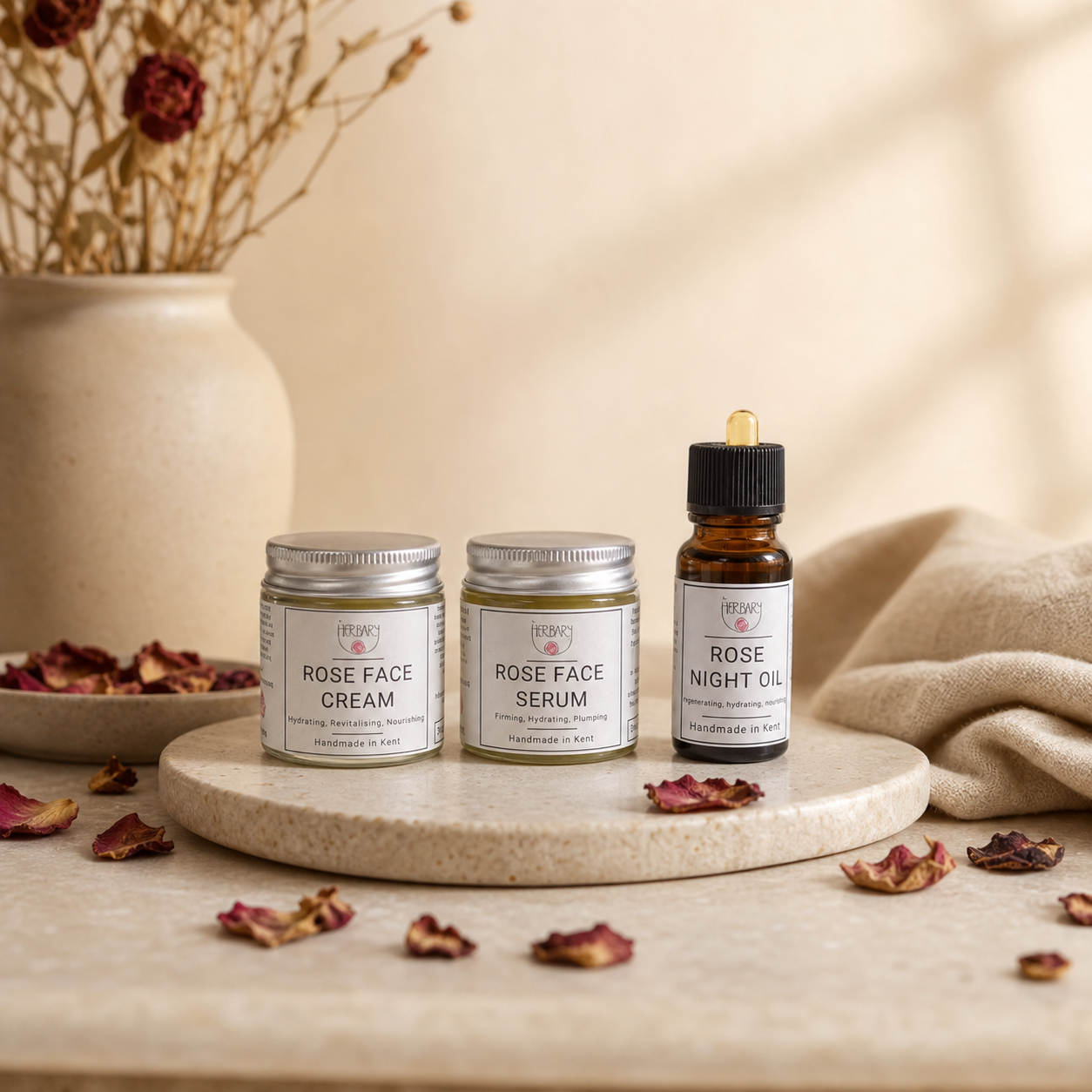 Rose Skincare Ritual — premium lifestyle scene